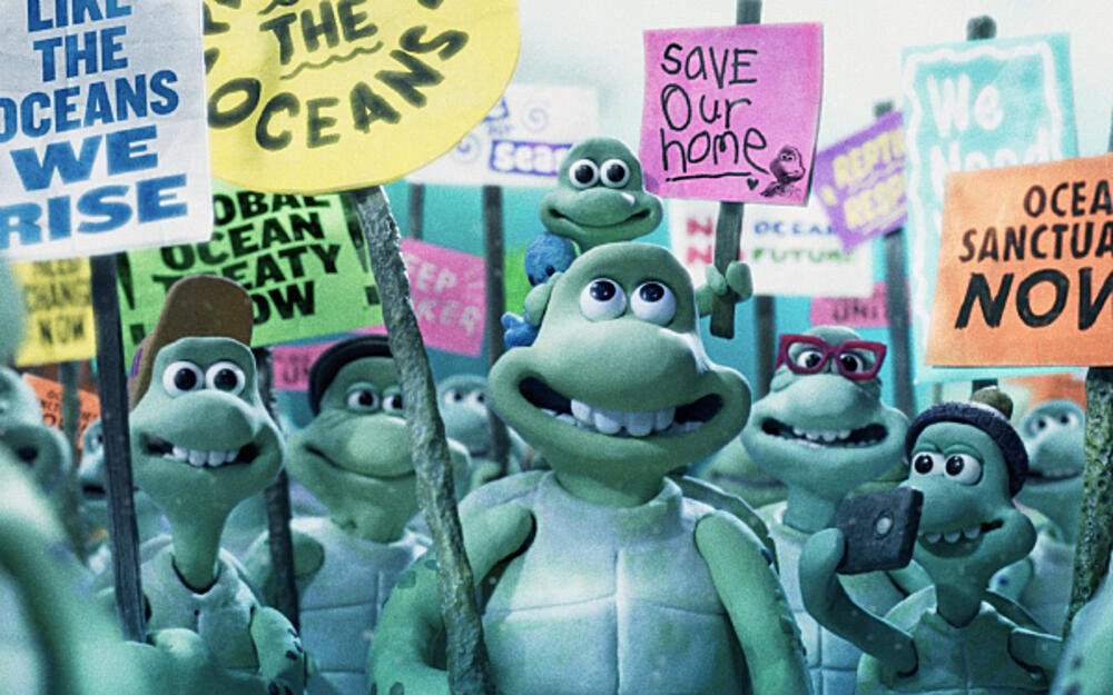 Imagen del cortometraje de Greenpeace y Wallace y Gromit