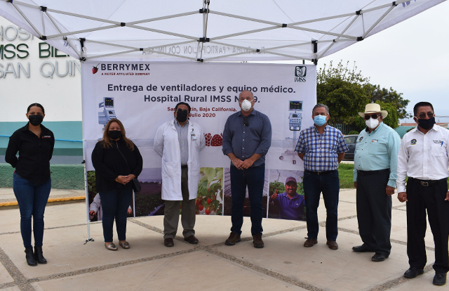 BerryMex dona dos ventiladores mecánicos en San Quintín, Baja California