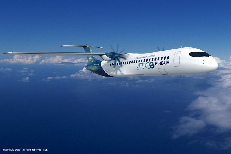 Airbus apuesta por nuevos conceptos de aviones con cero emisiones