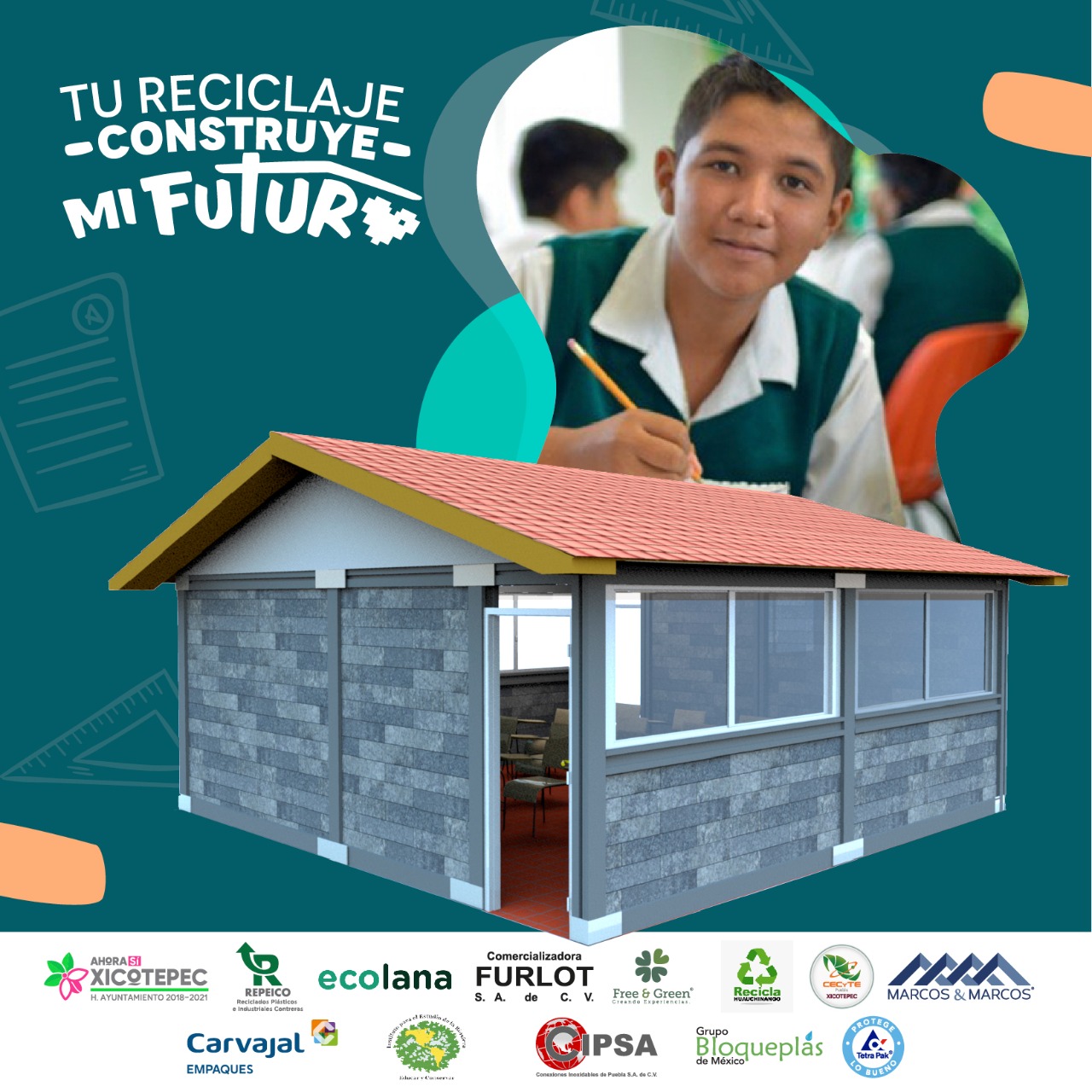 1ra Aula Sustentable en México con envases reciclados de Tetra Pak