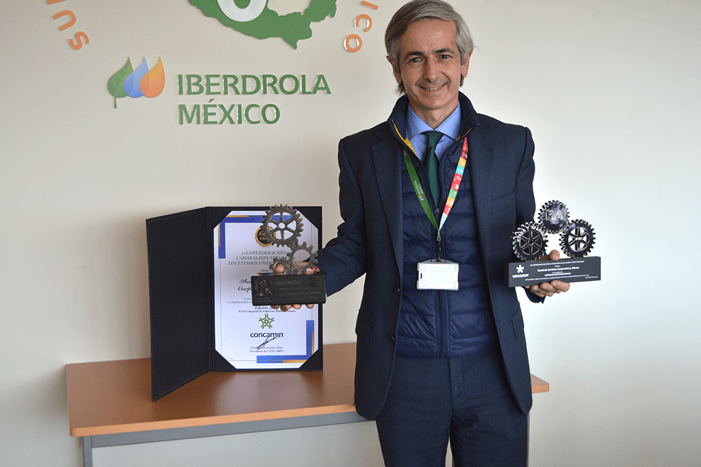CONCAMIN entrega a Iberdrola México dos premios: ‘Industria Responsable’ y ‘Ética y Valores en la Industria’