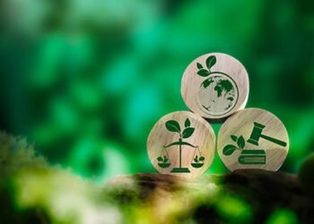 Social, and Corporate Governance. The concept focuses on ethical and sustainable business practices, featuring CSR text, a global map, and surrounding icons for recycling and social responsibility.